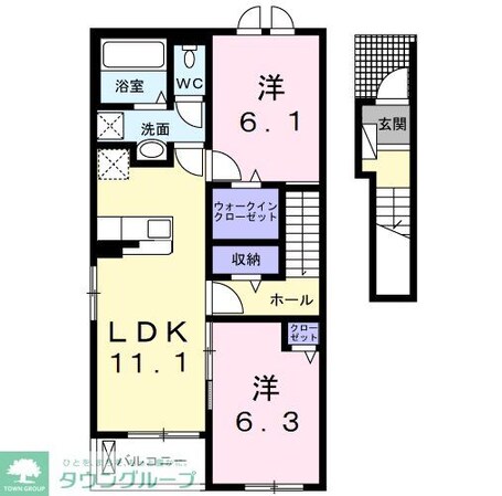 ミー クヮーム スゥク Aの物件間取画像